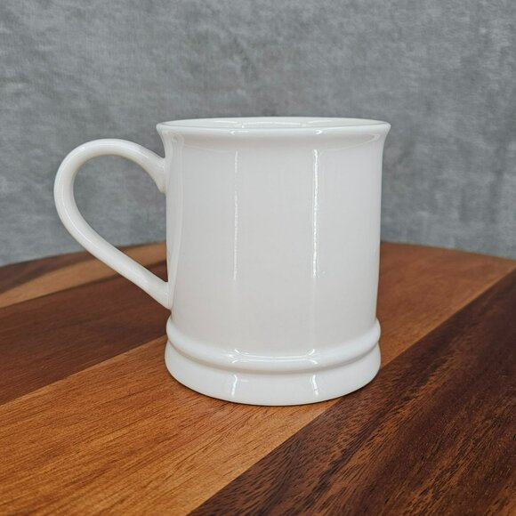 Mud Pie Monogram Mug T Initial Red Plaid Holiday White Ceramic Coffee Tea Cocoa - Picture 5 of 9